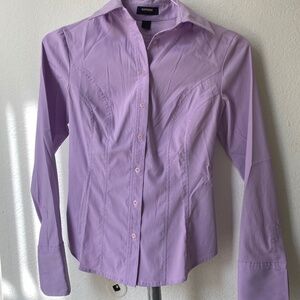 Express Solid Long Sleeves Shirt